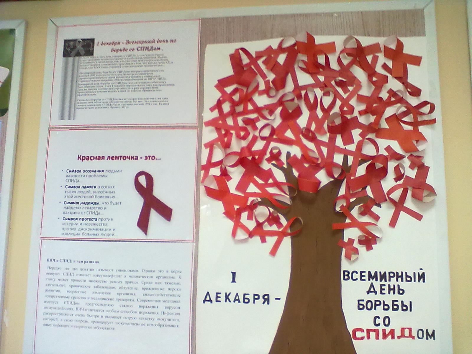 1 Декабря день борьбы со СПИДОМ плакат